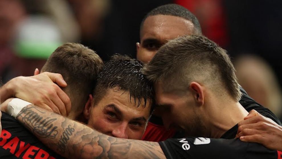 El Leverkusen lo ganó sobre el final. (Foto: Getty Images)